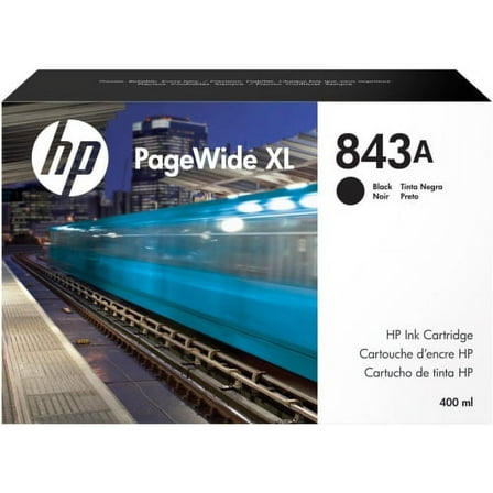 HP 843A Ink Cartridge - Black - Page Wide