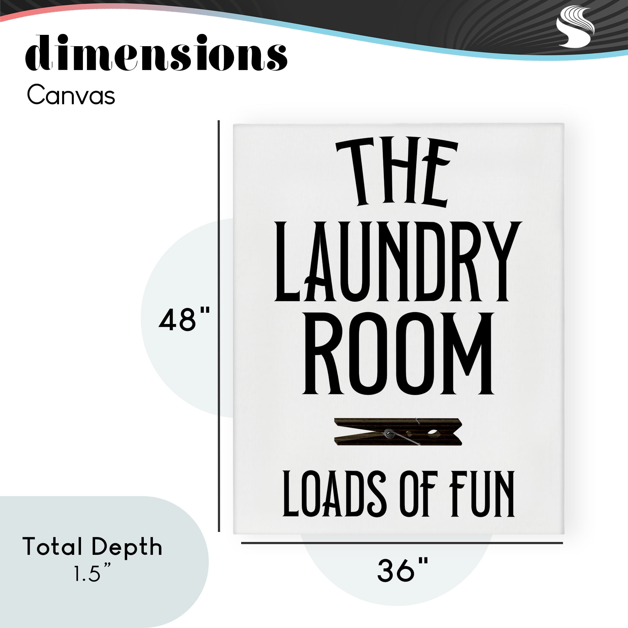 Loads Of Fun Clothespin Canvas Wall Art, design by Kim Allen