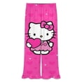 thumbnail image 3 of Hello Kitty Women Pajama Pants Comfy Pj Bottoms Soft Printed Lounge Pant with Pockets, 3 of 7