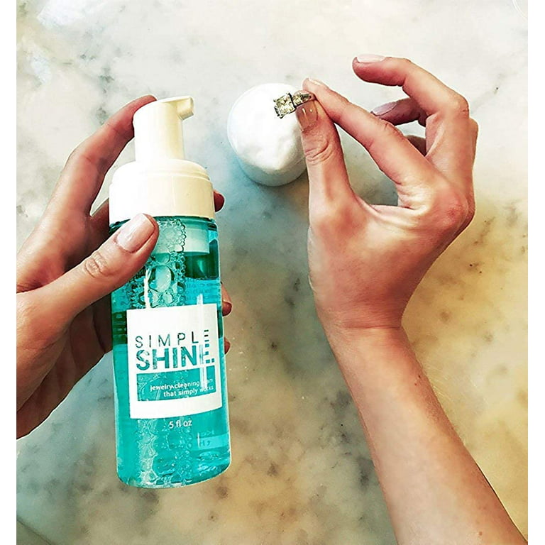 Simple Shine - New Gentle Ring Jewelry Cleaner Foam Cleaning Foaming  Solution | Foamer Clean Gold, Silver Fine and Fashion Rings
