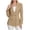 Khaki, variant on CHUMUD Women's Double Breasted Blazer Gold Button Lined Suit Jacket Slim Fit Fall Casual Business Office, S-2XL