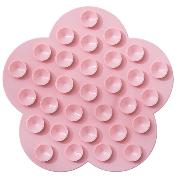 Cats Lick Pad With Suctions Cup Slow Feeders Licking Mat Flower Shape Silicone Pad With Suctions Cup Dog Licking Mat Si