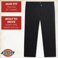 thumbnail image 2 of Dickies Womens Plus Size Work Pants - Mid Rise Slim Fit Bootcut Leg Casual Trousers - Size Up for Ideal Fit, 2 of 7