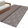 thumbnail image 2 of Boho Brown Flower Area Rug 4'x6', Abstract Bohemia Pesley Floral Washable Non-Slip Rugs, Low Pile Large Carpet for Living Room Bedroom Dining Room Kitchen Office Indoor Mat, 2 of 9