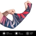 thumbnail image 3 of Picia Red And Blue Leaves Arm Sleeves for Men and Women - Tattoo Cover Up UPF 50+ Cooling Sports Sleeve for Basketball Golf Football-One Size, 3 of 8