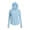 thumbnail image 6 of Livrdious UPF 50 Sun Shirt Hoodie for Women Lightweight Quick Dry Womens UV Protection Long Sleeve T-Shirt for Outdoor Activitys, 6 of 7