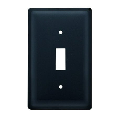 Powder Coated Vent Cover - Monazite ES-87 Plain - Single Switch Electric Cover Powder Metal Coated, Material is Wrought Iron By Village Wrought Iron