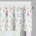 thumbnail image 3 of Ambesonne Music Valance Pack of 2, Watercolor Sonic Art, 54"X18", Multicolor, 3 of 5