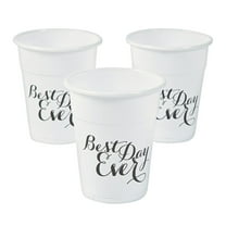 Best Day Ever Disposable Cups - Party Supplies - 50 Pieces
