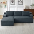 thumbnail image 5 of Leumius 96” Modular Sectional Sofa,Cloud Sectional Couch with Deep Seat,Modern Modular L-Shape Sofa Couch with Chaise,Upholstered Boneless Couches for Living Room Bedroom,Dark Gray, 5 of 11