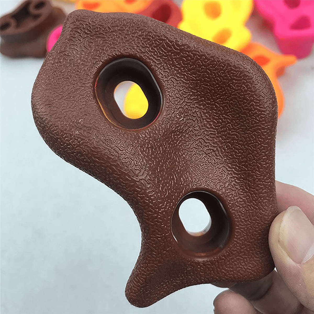 30Pcs Mixed Color Plastic Children Kids Rock Climbing Wood Wall Hand Feet Holds Grip Kits with Screws