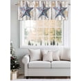 thumbnail image 5 of Western Farm Star Valances for Windows, Rod Pocket Kitchen Valance Curtains - Soft & Washable Small Window Treatment for Living Room,&nbsp;Bathroom, Independence Day , 42x12 Inch, 1 Panel, 5 of 9