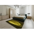 thumbnail image 4 of Ahgly Company Indoor Round Patterned Black Bean Brown Area Rugs, 4' Round, 4 of 6