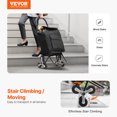 thumbnail image 2 of VEVOR Carrito de compras plegable de 36 l con bolsa de almacenamiento y 6 ruedas, 2 of 9