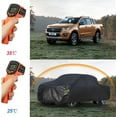 thumbnail image 6 of Truck Cover Heavy Duty Outdoor Waterproof All Weather, Universal Fit (up to 250 inch) XXL, Black, 6 of 7