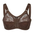 thumbnail image 4 of Women's Plus Size Minimizer Sleep Unlined Full Coverage Lace Wirefree Bra 36C, 4 of 9