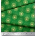 thumbnail image 3 of Soimoi Green Rayon Fabric Artistic Flower Mandala Fabric Prints By Yard 56 Inch Wide, 3 of 3