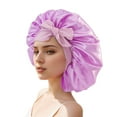 thumbnail image 1 of Decodeary Satin Ribbon Round Hat Versatile Life Helper Comfortable And Breathable violet, 1 of 6