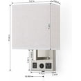 thumbnail image 2 of Bedroom Bedside Wall Lamp With Socket, White Fabric Lampshade Living Room Wall Lamp (2 Sets), 2 of 3