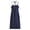 Dark Blue, variant on Plus Size Prom Dress Work Eyelet Breathable Regular Fit Modest Dress Summer 2026 Solid Color Sleeveless V Neck Bandeau Sun Dresses for Women for Going Out and Party Coffee L