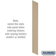 Salsbury Industries 44434TAN Side Panel - for Heavy Duty Plastic Locker - with Sloping Hood - Tan