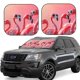 thumbnail image 1 of Fotbe Cool Flamingos Sunglasses Scene Juego de 2 Piezas de Parasoles para Parabrisas | Bloqueador Solar para Auto | Accesorios Plegables para Protección Solar Interior-Medium, 1 of 6