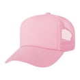 thumbnail image 2 of TOPTIE Kids 5 Panel Trucker Cap Mesh Snapback Hat Foam Front for Boys Girls Aged 3-7 Years Old-Pink, 2 of 8