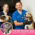 thumbnail image 5 of Upgrade Pet Grooming Gloves, Grooming Gloves for Dogs, Cats, Rabbits & Horses with Long and Short Hair, Efficient Pets Hair Remover Mittens - 1 Pair (Pink), 5 of 12