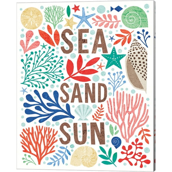 Under Sea Treasures III by Michael Mullan, Canvas Wall Art, 16W x 20H