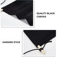 thumbnail image 5 of 2 Pcs Hangable Enamel Pin Wall Canvas Banner 24x12 Inch Blank Pin Display Banner with Wooden Stick Black Polyester Pennant Wall Display Canvas Banner for Badge Pin Brooch Button, 5 of 7