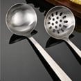 thumbnail image 5 of 11.8 Inch Stainless Steel Strainer Spoon B, Long Ergonomic Handle Kitchen Utensil for Cooking Stirring Serving, Slotted Ladle, 5 of 5