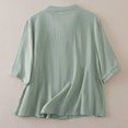 thumbnail image 2 of Womens Athletic Tops Women's T-Shirts Casual Embroidered Top for Everyday Comfort and Seasonal Style Green XL, 2 of 4