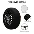 thumbnail image 2 of Salouo Easter Eggs Print Spare Tire Cover 14-17 inch Spare Tire Protector Universal Tough Tire Wheel Cover for Trailer SUV and Truck-17 inch, 2 of 6