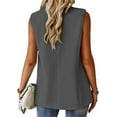 thumbnail image 3 of utcoco Women's Casual Business Sleeveless Blazer Vest with Pockets, 3 of 4