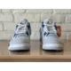 thumbnail image 5 of Ni - ke Ni - ke Air Jordan 4 Retro Military Industrial Blue Off White FV5029-141 Men Sz 3.5, 5 of 5