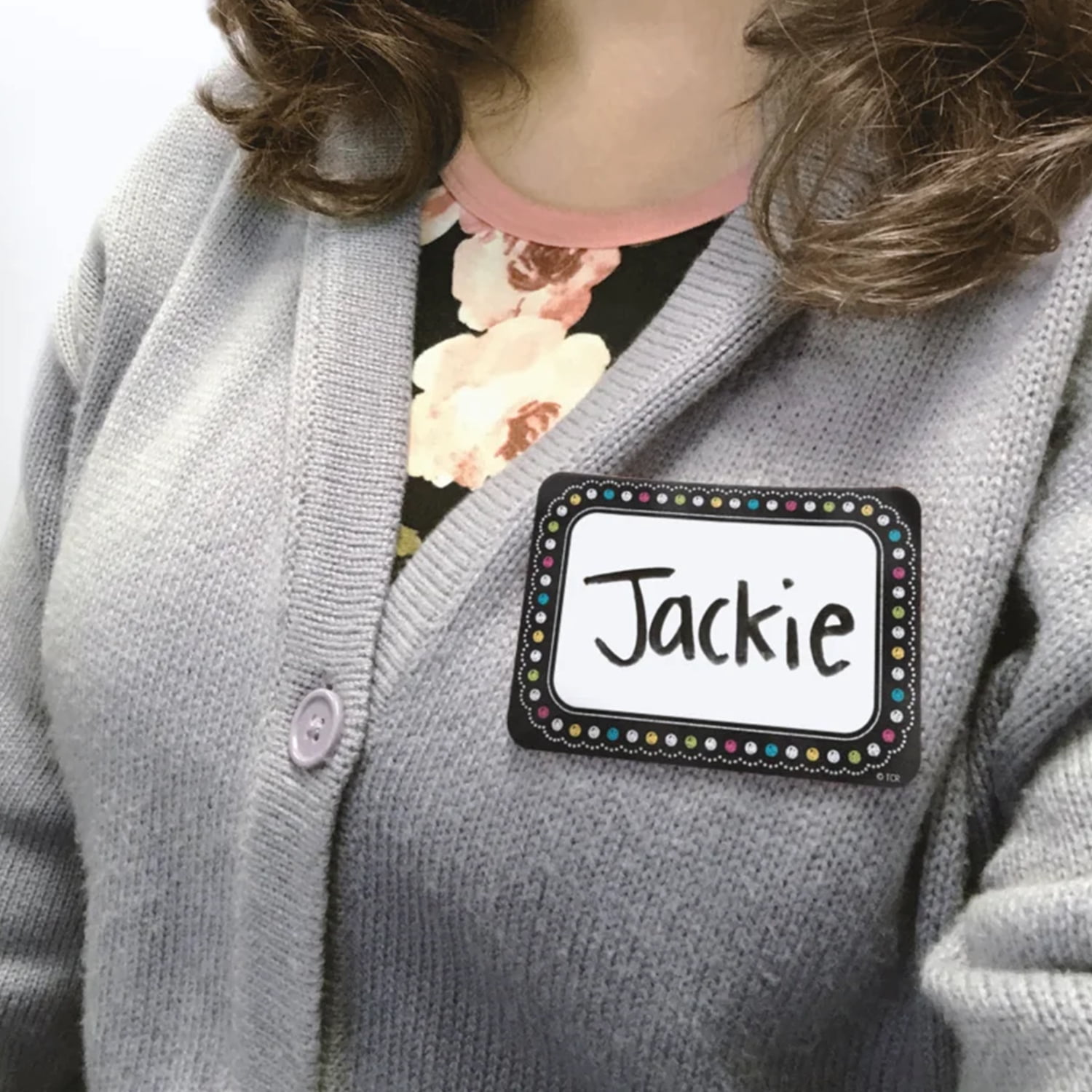 Teacher Created Resources Chalkboard Brights Name Tags/Labels, 36 Per Pack, 6 Packs