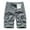 Light Gray, variant on WERYOUNG Men Summer Solid Color Casual Wash Pocket Cargo Shorts Relaxed Fit Trunks, Army Green, 32