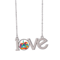 thumbnail image 1 of Culture Architecture Landmark Love Necklace Pendant Charm Jewelry, 1 of 3