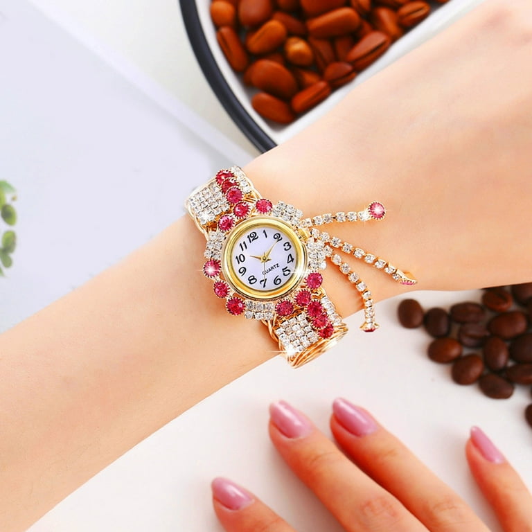 Fashion Women Watches Luxury Rhinestone Minimalism Elegant Lady