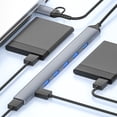 thumbnail image 3 of Hub USB, Plug And Play Adaptateur Hub USB 7 en 1 USB3.0 pour PC, 3 of 8