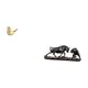 thumbnail image 5 of Figura de pájaros,Figura de pájaro dorado,decoración del hogar,estatua de animal,Estatua de escritorio,Figura decorativa de pelea de toros y osos,Colecciones de esculturas de, 5 of 8