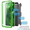 thumbnail image 4 of Ebizware Motorola Moto G Power 5G 2025 XT2515 Case with [Built-in Screen Protector] and Holster Belt Clip, Military Grade Heavy Duty Kickstand Phone Case Cover for Moto G Power 5G 2025 - Green, 4 of 10