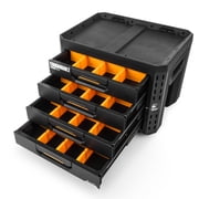 ToughBuilt StackTech 4-Drawer Locking Box, Portable Tool Storage & Equipment Organizer