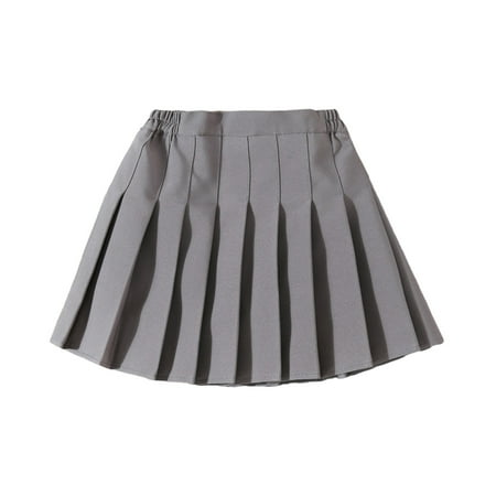

LUOGENLI Girls Dresses Size 8-10 Fancy Girls Summer Fashion Waist Tennis Pleated Slim Skirt Casual Waist Skirt Fashion High Skirt Girls Dress Shoes Size 11 8-9 Years