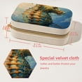 thumbnail image 5 of Sea Horse Velvet Portable Jewelry Organizer Box with Removable Compartment - Earring Holder and Gift Jewelry Box, 5 of 7