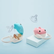 SPRING PARK Portable Whale Design Baby Care Pacifier Case Pacifier Holder Case Accessories