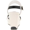 thumbnail image 3 of Kenneth Cole Reaction Womens Clarissa Embossed Buckle Wedge Sandals, 3 of 3