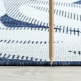 thumbnail image 4 of Bliss Rugs Floral Indoor Outdoor Rug Water Resistant Runner Rug for Patio, Hallway, Entryway, Deck, Navy ,3' x 10', 4 of 8