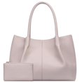 thumbnail image 1 of Bolso de hombro KKXIU de piel vegana rosa para mujer, 1 of 7