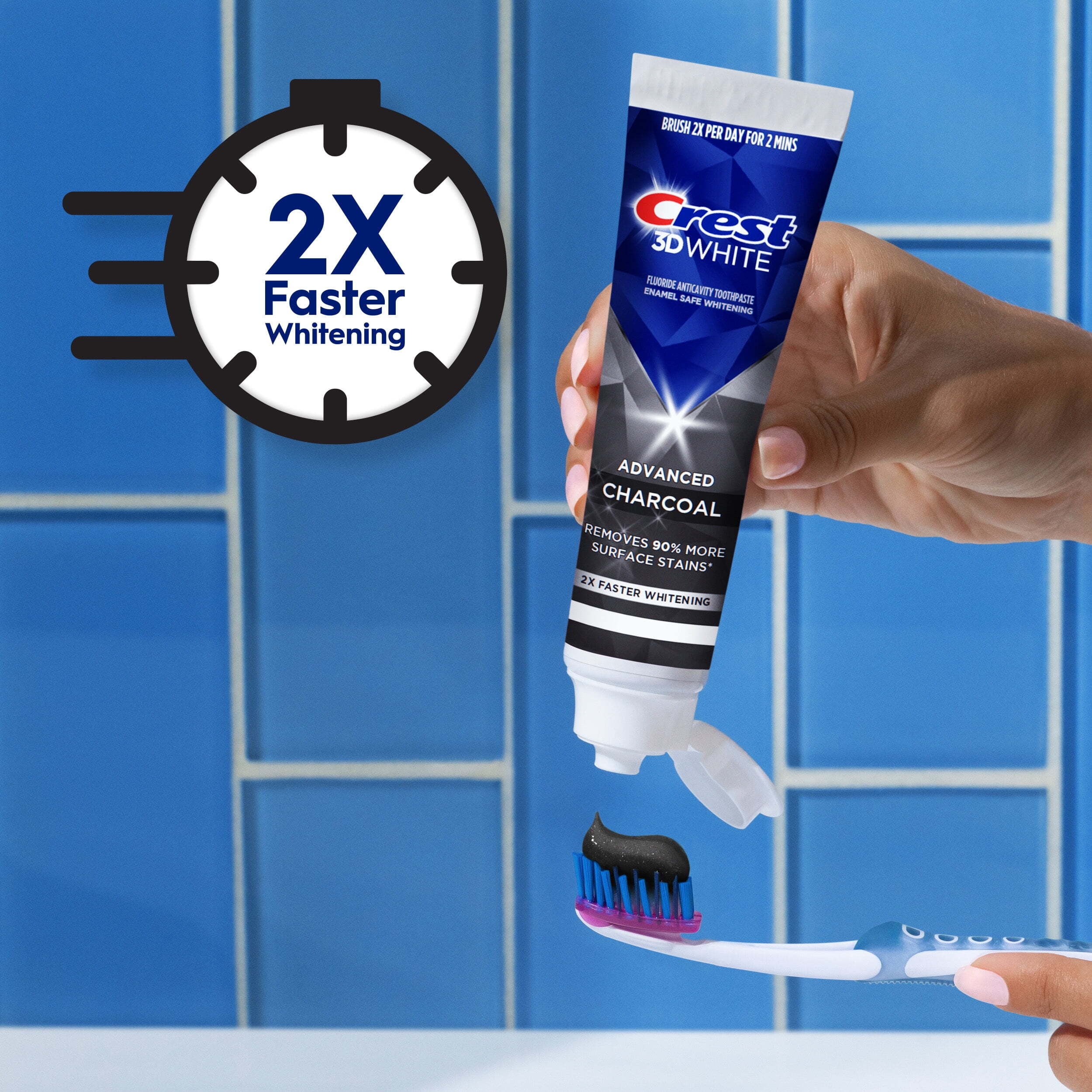 ホワイトニング Crest 3D White Advanced Charcoal Teeth Whitening Toothpaste3 ff4a7550-8f7e-404a-a970-